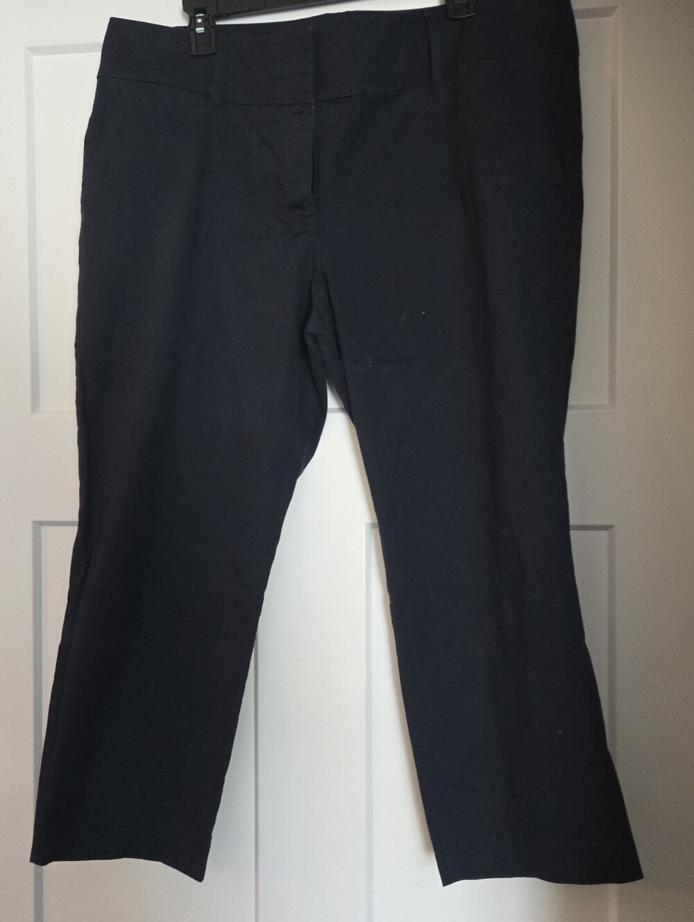 Ann Taylor Navy Signature Cropped Pants